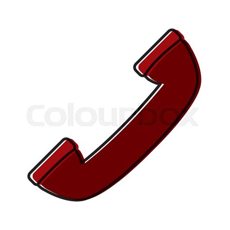 Telephone isolated symbol | Stock vector | Colourbox