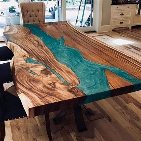 Невероятные столы с эпоксидной смолой | Wood table, Epoxy wood table ...