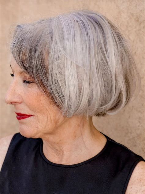 Layered bob wash and wear haircuts for over 60 are now trending 7