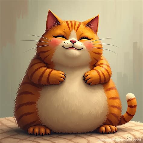 big fat cat cartoon