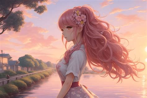 pink anime girl wallpapers  hd backgrounds  wallpaperbat