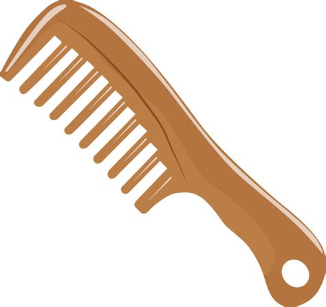 wooden combillustration vector  white background  vector