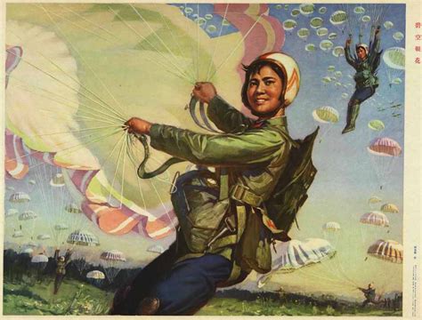 Китайские десантники и девушки-парашютистки на плакатах 1950-х - 1980-х ...