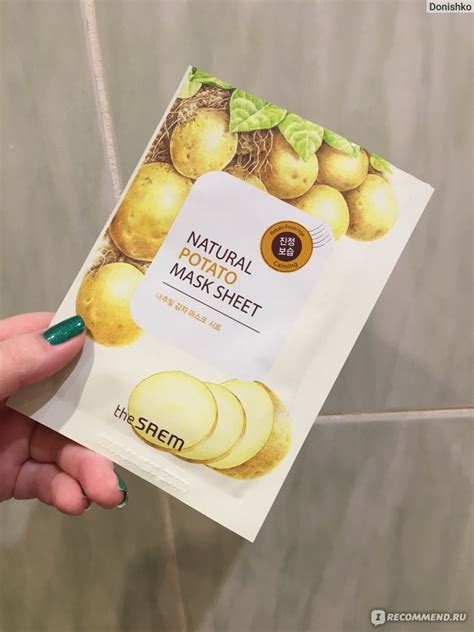 Тканевая маска для лица The Saem Natural Potato Mask Sheet - «Чем ...