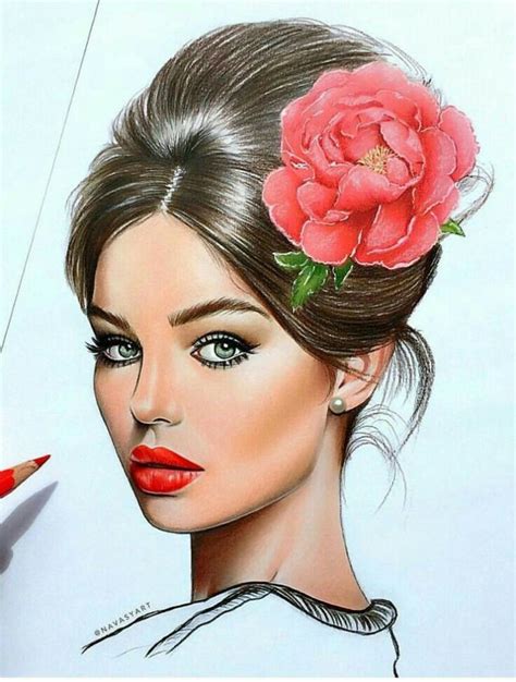 Красивые нарисованные девушки (50 картинок) 🤣 WebLinks