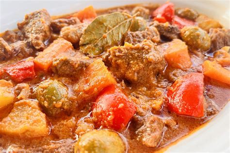 spicy beef caldereta recipe filipino style  jeanette charlie blog