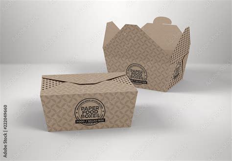 Chinese Food Box Template