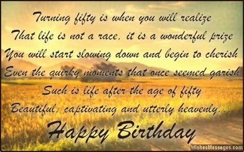 Happy Birthday 50 Years Quotes 50th Birthday Wishes Quotes and Messages Wishesmessages Com ...