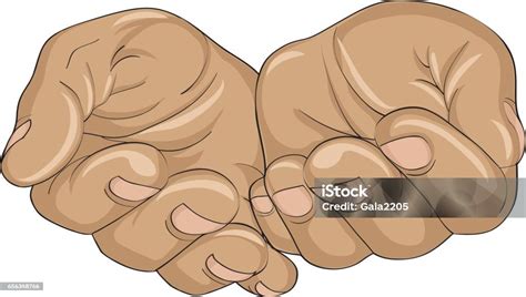 gerakan membuka telapak tangan tangan memberi  menerima ilustrasi