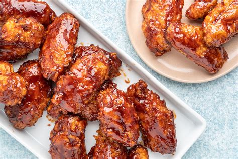 Fried Honey Barbecue Chicken Wings Recipe