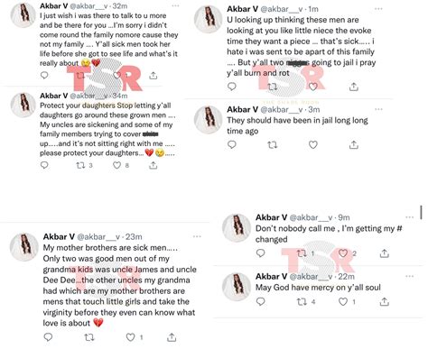 Akbar V accuses her uncles of molesting her, when she was a little girl