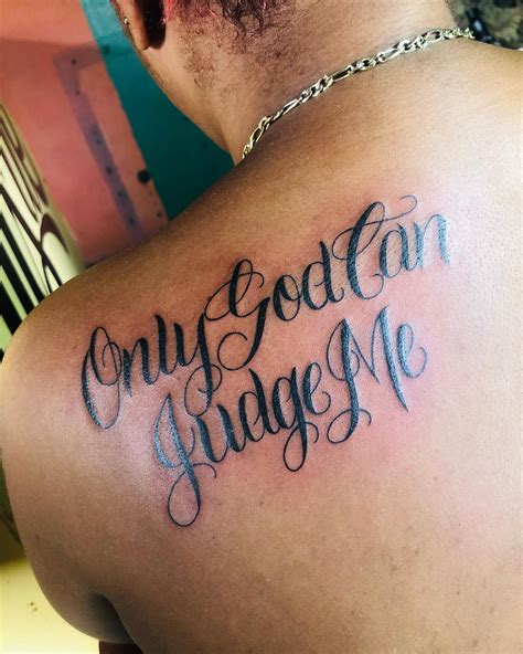 Only God Can Judge Me Tattoo Designs On Ribs