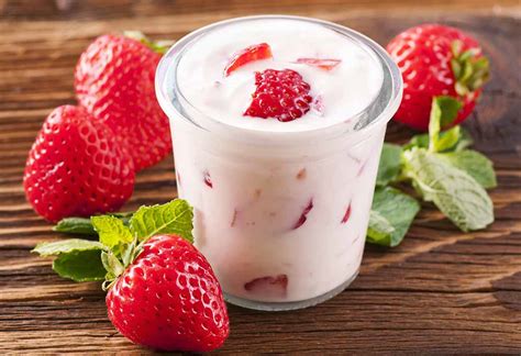 yogurt  strawberries