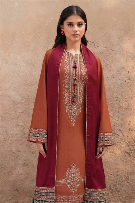 Jazmin – EC636 | Unstitched | Embroidered 3 Piece - empirescollection.pk