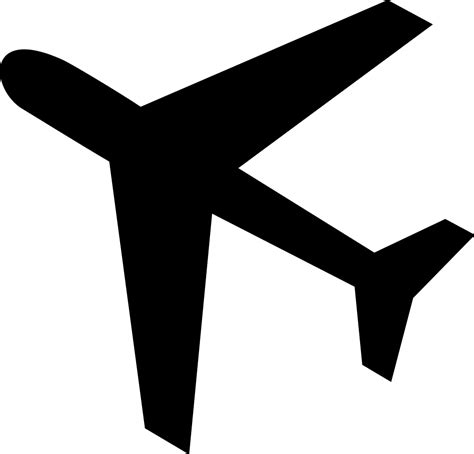 airplane symbol clipart