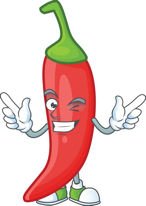 Red chili cartoon character 19930859 Vector Art at Vecteezy