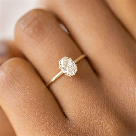oval diamond engagement ring simple 7