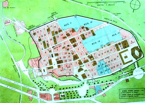 The map of Pompeii ruins. | Pompeii italy, Pompeii ruins, Italy map