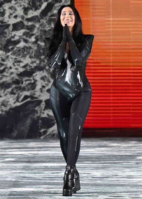Cher Celebrates After Surprise Runway Cameo at Paris Fashion Week