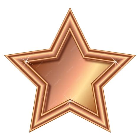 Premium Vector | Bronze star
