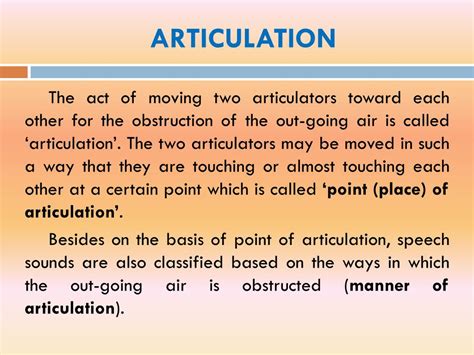 speech organs articulation powerpoint