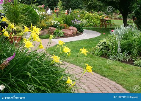 Tranquil Garden stock image. Image of tranquil, gardener - 11067369