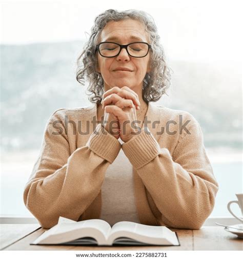 Bible Praying Senior Woman Prayer Reading Stock Photo 2275882731 ...