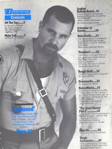 Drummer Magazine No 170 December 1993: Cover, Masthead, Contents