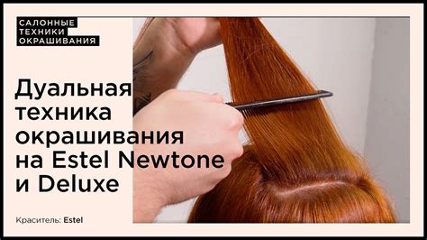 Дуальная техника окрашивания на Estel Newtone - YouTube