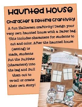Haunted House Characters and Setting Craftivity by Miss Stophers Classroom
