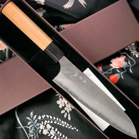 Японский кухонный нож Гьюто Yoshimi Kato Aogami super D-504 18см ...