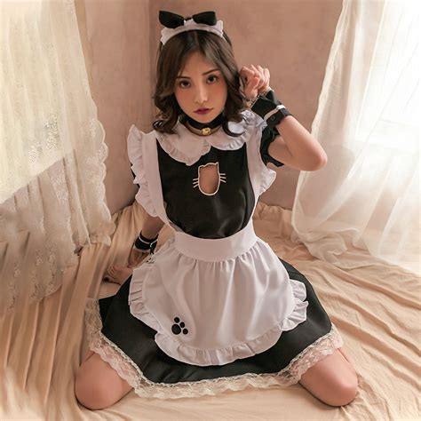 Yomorio Neko Maid Cosplay Costume Cat Maid Outfit Cute Lolita Fancy Dr