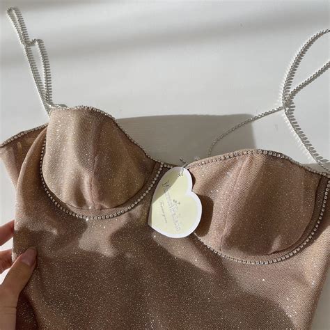 NWT Mirror Palais Fairy Dress in Diamond Sand. Size... - Depop