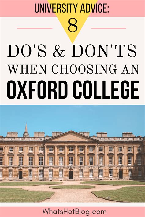 How to choose and oxford college oxford university – Artofit