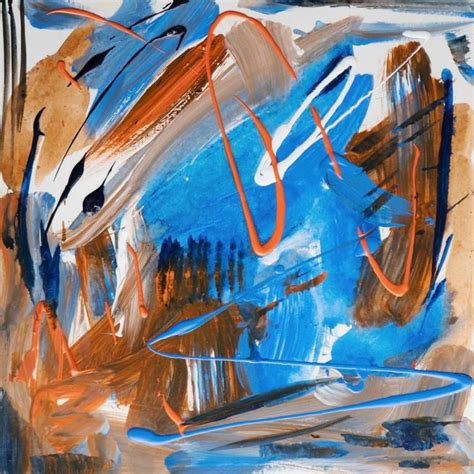 Orange and Blue Painting | Painting, Original abstract painting, Abstract painting