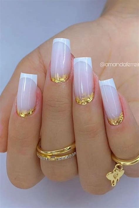 Decoração De Unha Dourada - Decoração delicada, para unhas de gel paty | Unhas douradas, Unhas ...