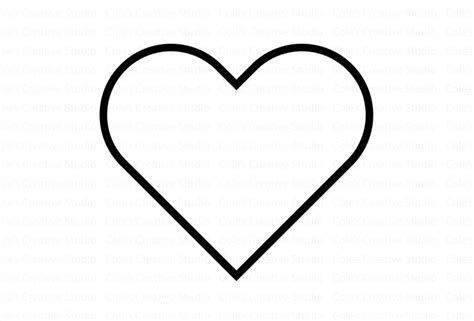 heart outline svg simple heart outline clipart heart outline