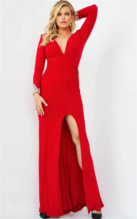 КРАСНОЕ ВЕЧЕРНЕЕ ПЛАТЬЕ JOVANI - Tiara Dress