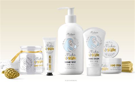 Design of cosmetics packaging Mika&Kim on Behance