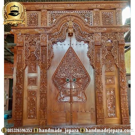 jual pintu gebyok jawa  kayu jati ukir jepara handmadejeparacom