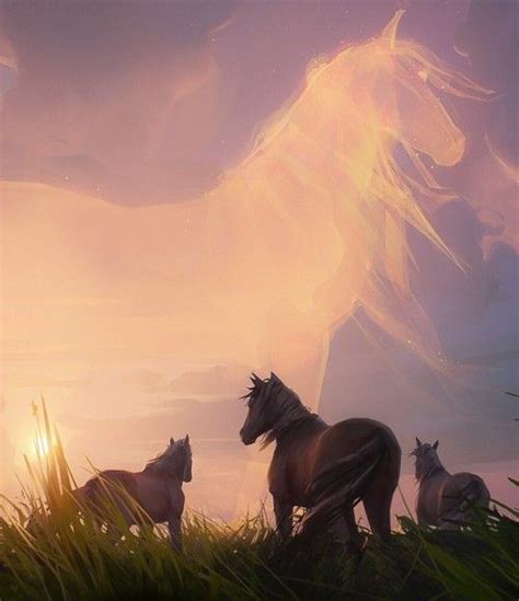 art showcase horse drawings spirit horse  horse art drawing