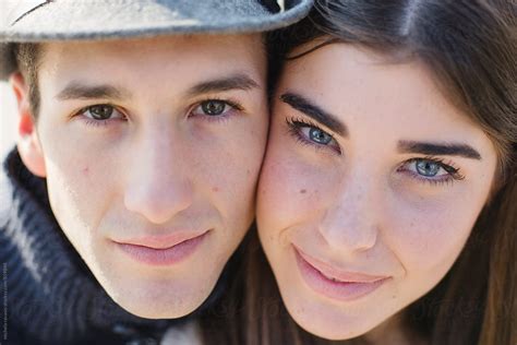 "Cheek To Cheek Of Two Beautiful Young" by Stocksy Contributor "Michela ...