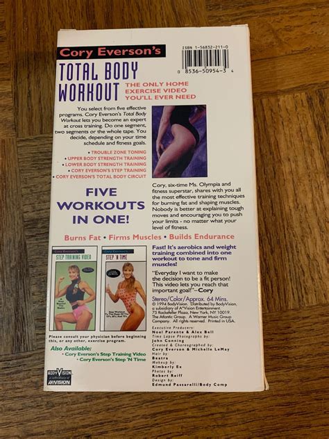 Cory Everson Total Body Workout VHS | eBay