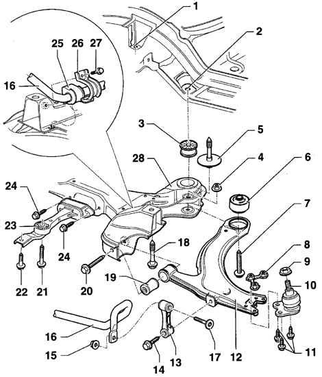 Фольксваген Гольф 4. Передняя подвеска. Volkswagen Golf IV