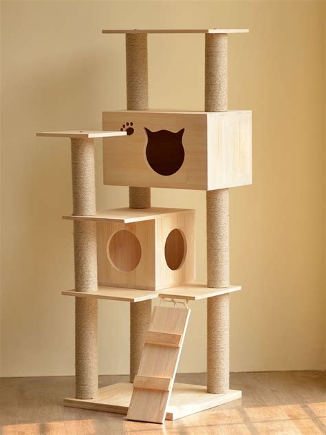 Wooden cat tree – Artofit