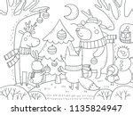 christmas coloring page   stock photo public domain pictures