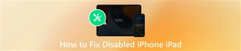 Learn How to Fix a Disabled iPhone or iPad with 4 Methods