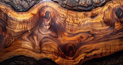 Stunning Wood Grain Patterns Fine Woodworking Artistry | Premium AI-generated image