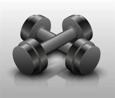 Metallic dumbbell.Vector illustration 6686497 Vector Art at Vecteezy