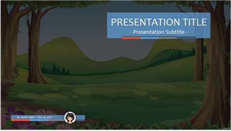 Free cartoon PPT #83305 | SageFox PowerPoint Templates.